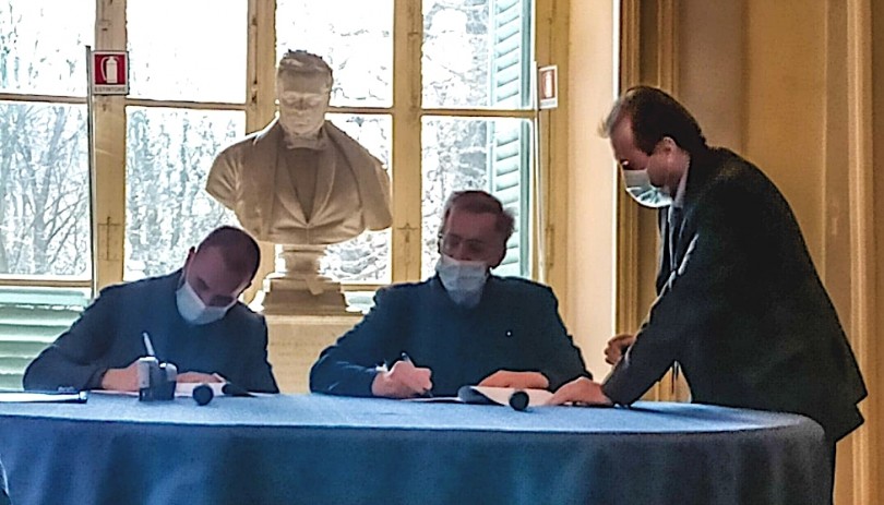 Firmato il protocollo d'intesa tra Trino e Santena